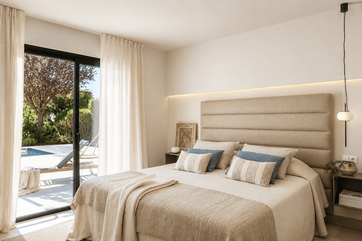 Navata - Dormitorio con salida al jardín