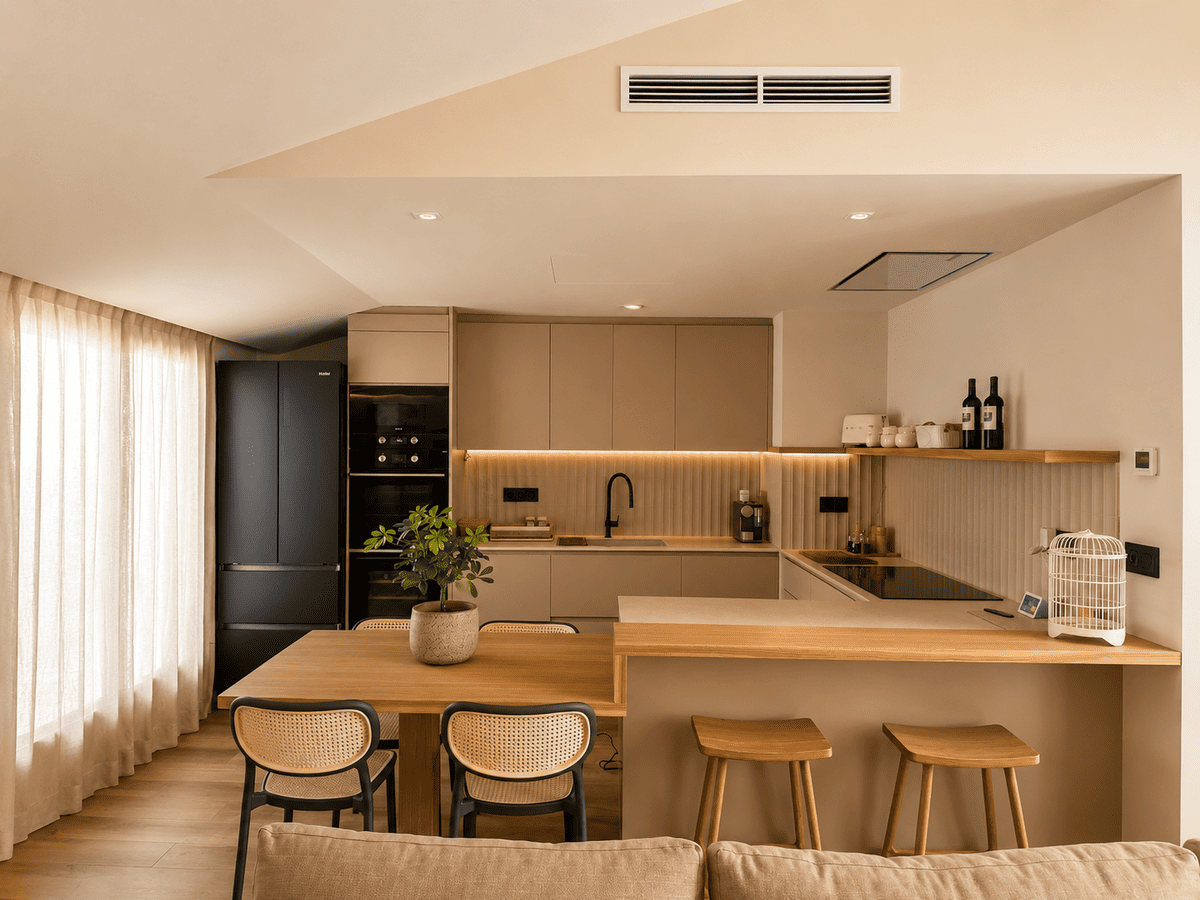 Dúplex en La Garriga - Cocina abierta reformada